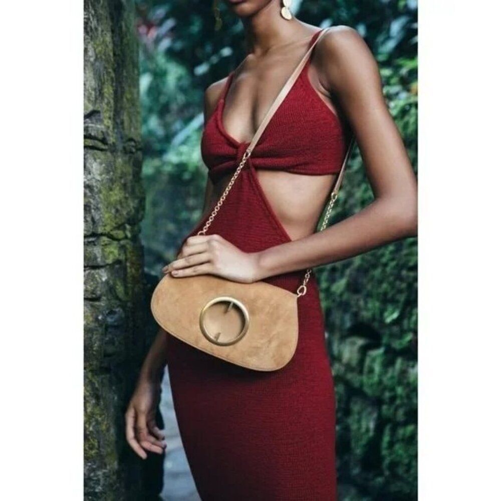 Cult Gaia Tan Crossbody Bag